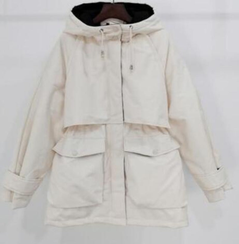Natural Raccoon Fox Fur Hooded Down Coat Thick Warm Outerwear - Necessary Clothing Store