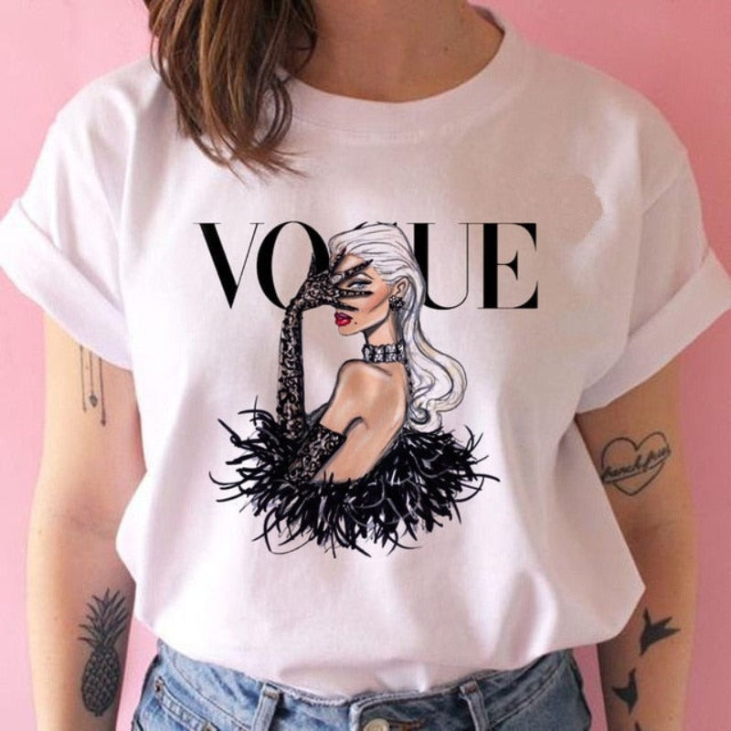 Print  Cartoon Funny Top - Necessary Clothing Store