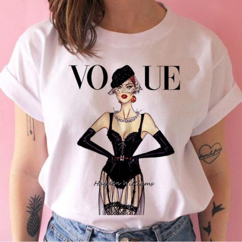 Print  Cartoon Funny Top - Necessary Clothing Store