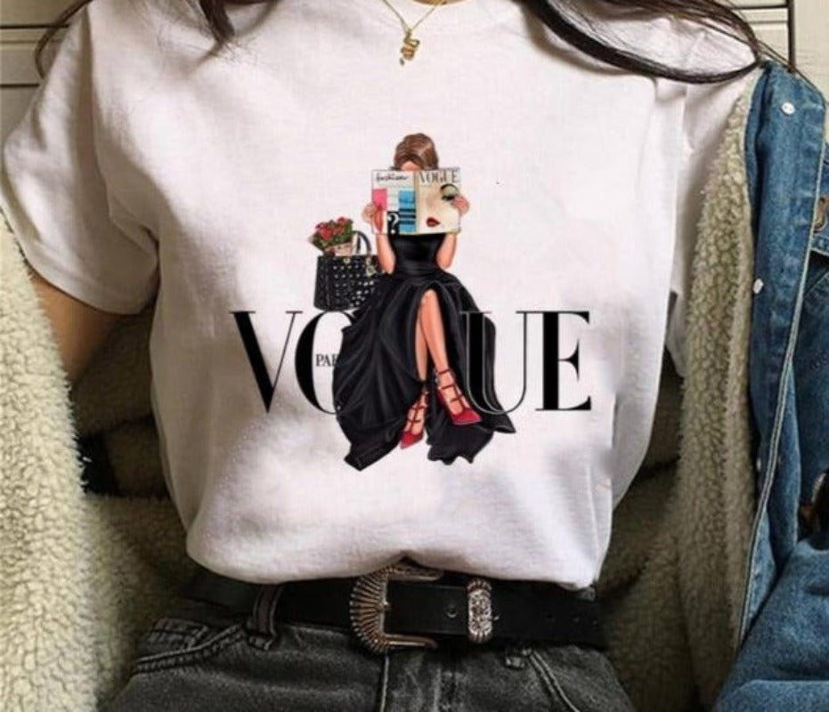 Print  Cartoon Funny Top - Necessary Clothing Store