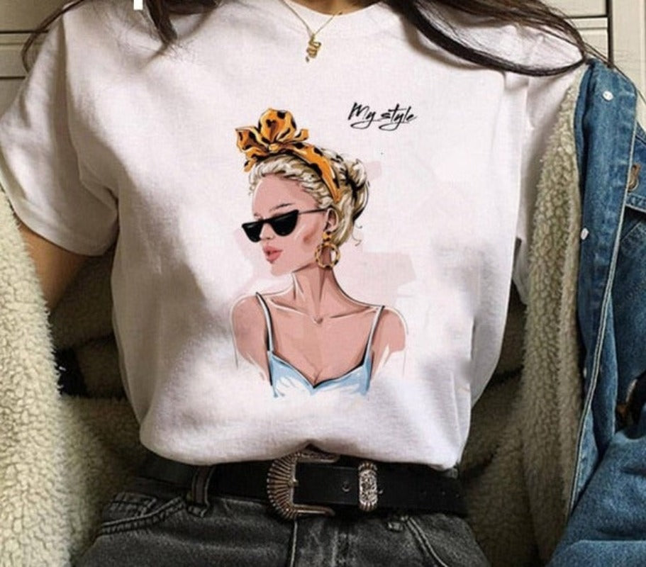 Print  Cartoon Funny Top - Necessary Clothing Store