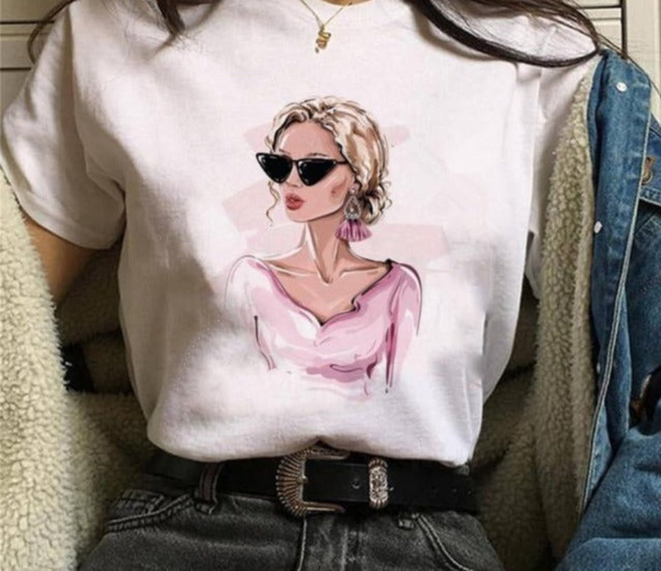 Print  Cartoon Funny Top - Necessary Clothing Store