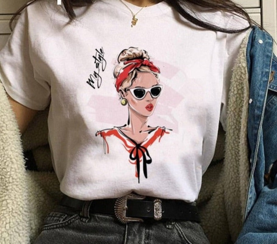 Print  Cartoon Funny Top - Necessary Clothing Store