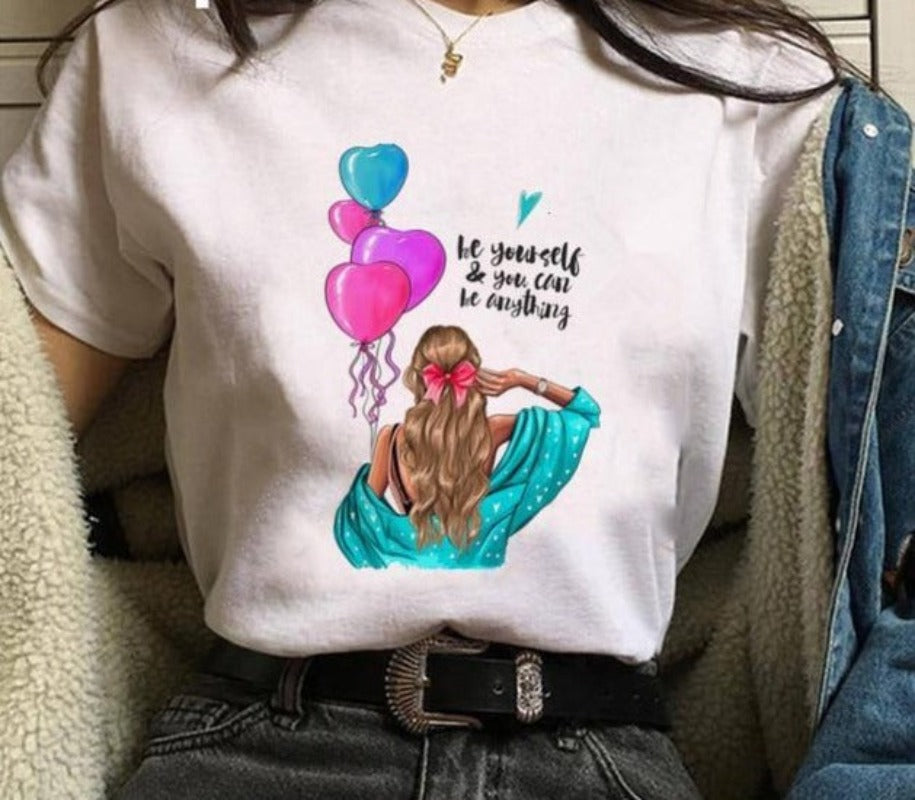 Print  Cartoon Funny Top - Necessary Clothing Store
