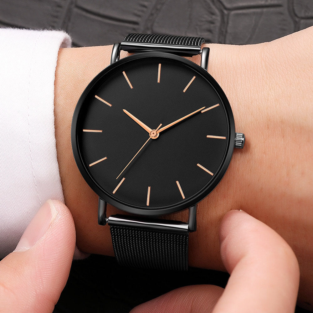 Mesh Belt Ultra-Thin Fashion Luxury Wrist Watch - Necessary Clothing Store