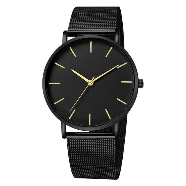Mesh Belt Ultra-Thin Fashion Luxury Wrist Watch - Necessary Clothing Store
