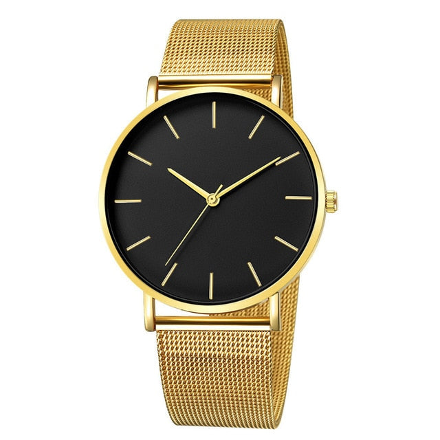 Mesh Belt Ultra-Thin Fashion Luxury Wrist Watch - Necessary Clothing Store