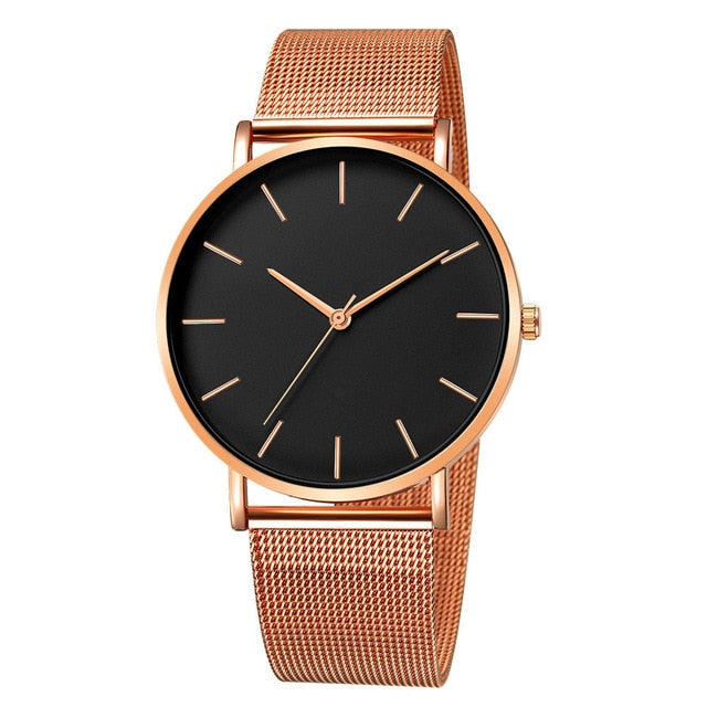 Mesh Belt Ultra-Thin Fashion Luxury Wrist Watch - Necessary Clothing Store