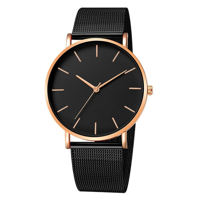 Mesh Belt Ultra-Thin Fashion Luxury Wrist Watch - Necessary Clothing Store