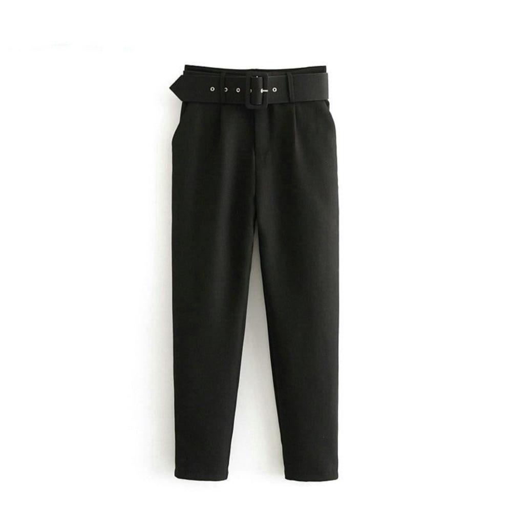 High Waist Sashes Pockets Pants - Necessary Clothing Store
