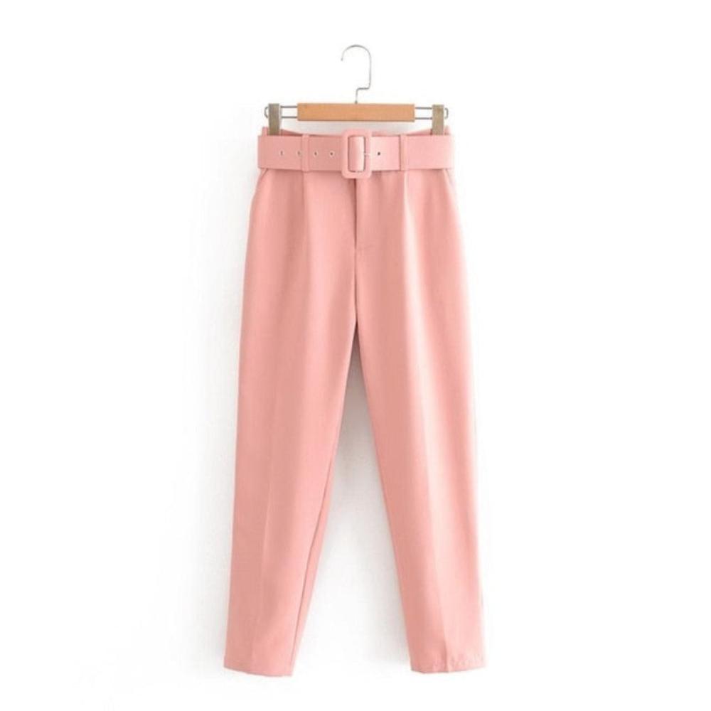 High Waist Sashes Pockets Pants - Necessary Clothing Store