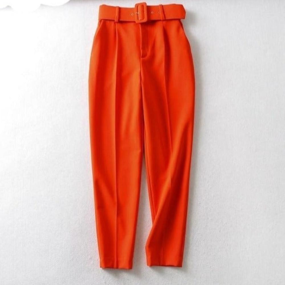 High Waist Sashes Pockets Pants - Necessary Clothing Store