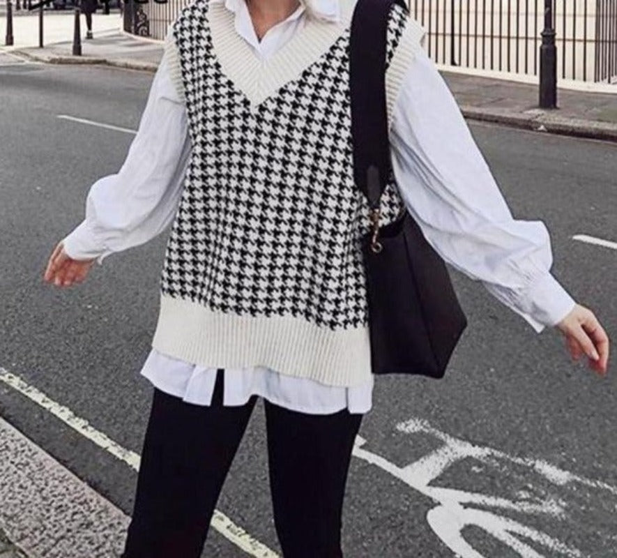 Geometric Knitted Sweater - Necessary Clothing Store