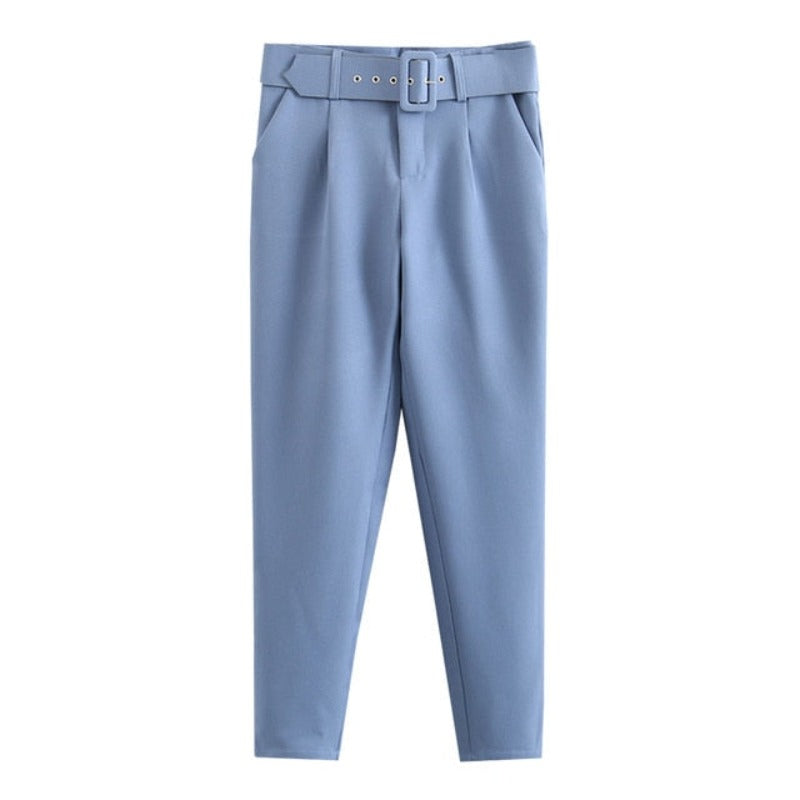 High Waist Sashes Pockets Pants - Necessary Clothing Store