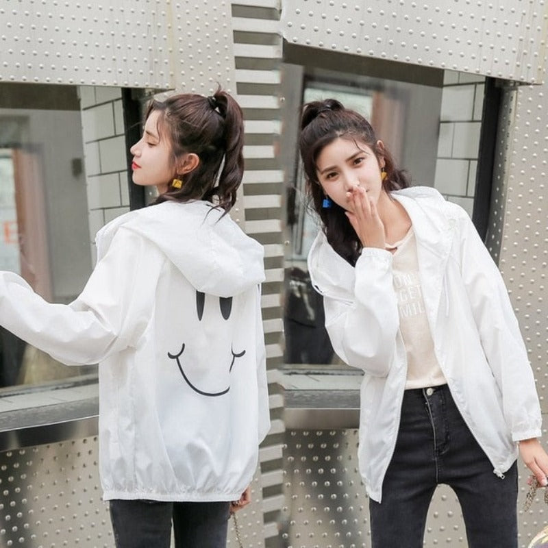 Clown Print Thin Chic Windbreaker Baseball Bomber - Necessary Clothing Store