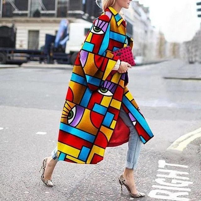 Retro Fashion Long Coat 4XL - 5XL Sizes - Necessary Clothing Store