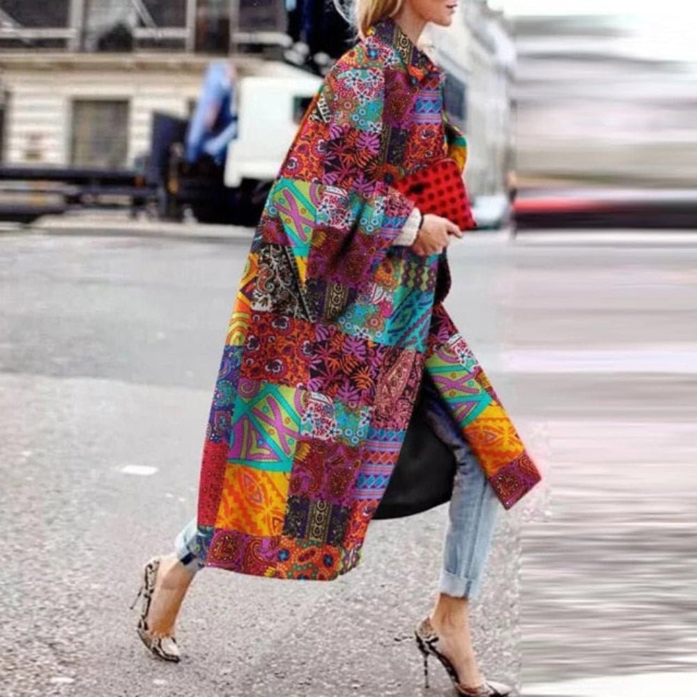Retro Fashion Long Coat 4XL - 5XL Sizes - Necessary Clothing
