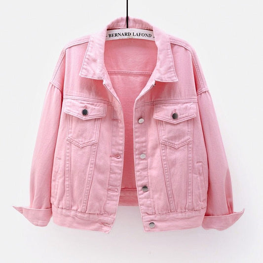 Thin Denim Women Short Loose Long Sleeve Jacket - Necessary Clothing