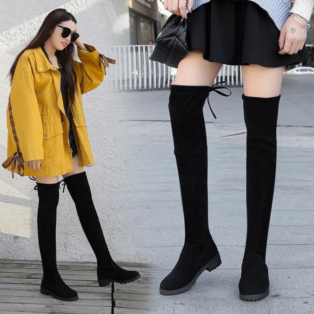 Winter Over The Knee Women Stretch High Boots - Necessary Clothing