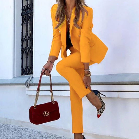 Women Two Piece Office Wear Elegant Suit - Necessary Clothing